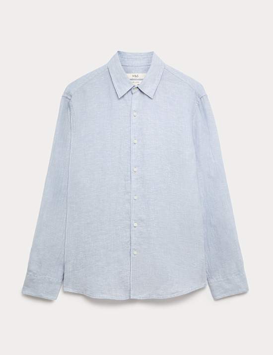 Regular Fit Pure Linen Shirt