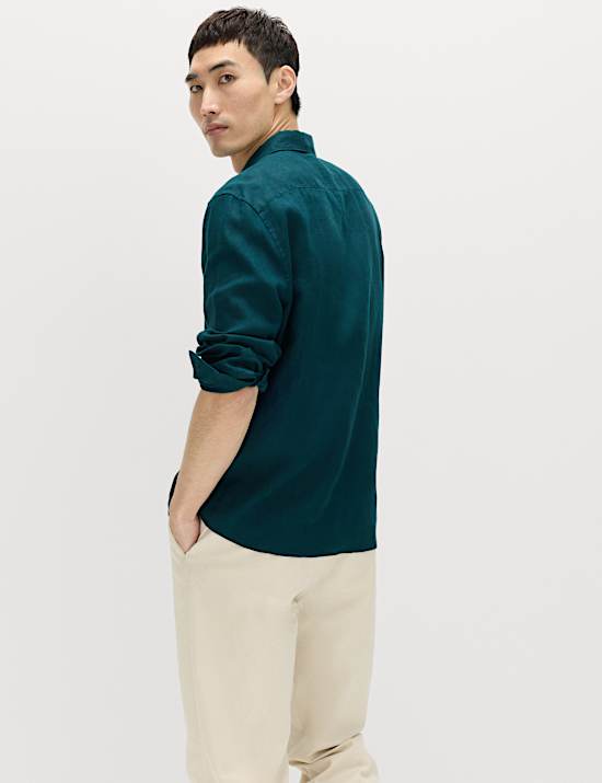 Regular Fit Pure Linen Shirt