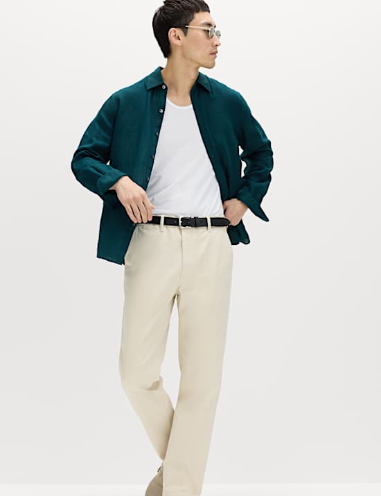 Regular Fit Pure Linen Shirt