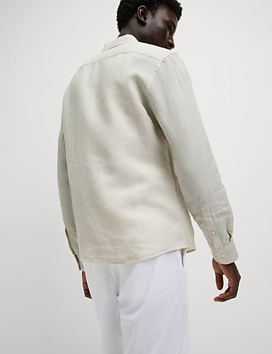 Πουκάμισο με στενή εφαρμογή από 100% λινό