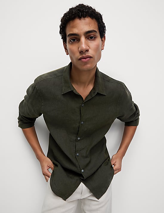 Slim Fit Pure Linen Shirt