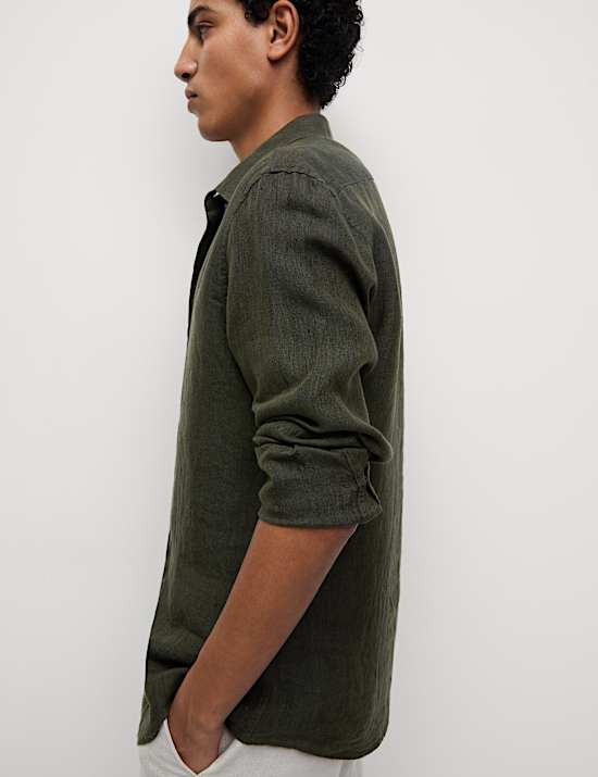 Slim Fit Pure Linen Shirt