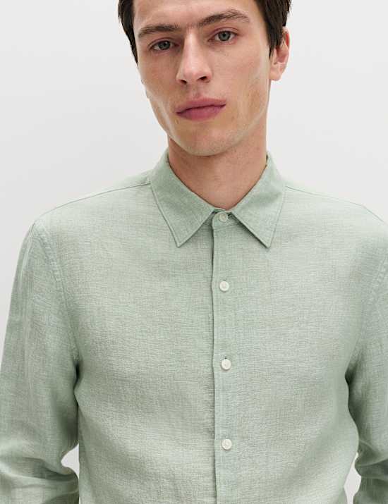 Slim Fit Pure Linen Shirt