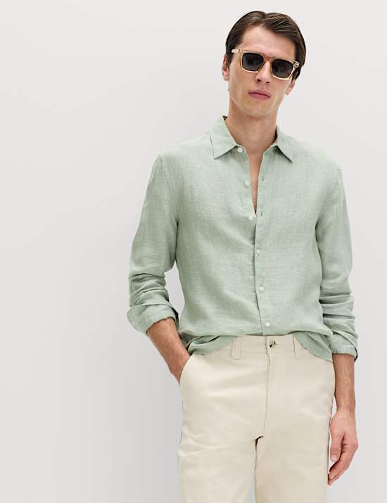 Slim Fit Pure Linen Shirt