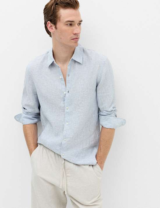 Slim Fit Pure Linen Shirt