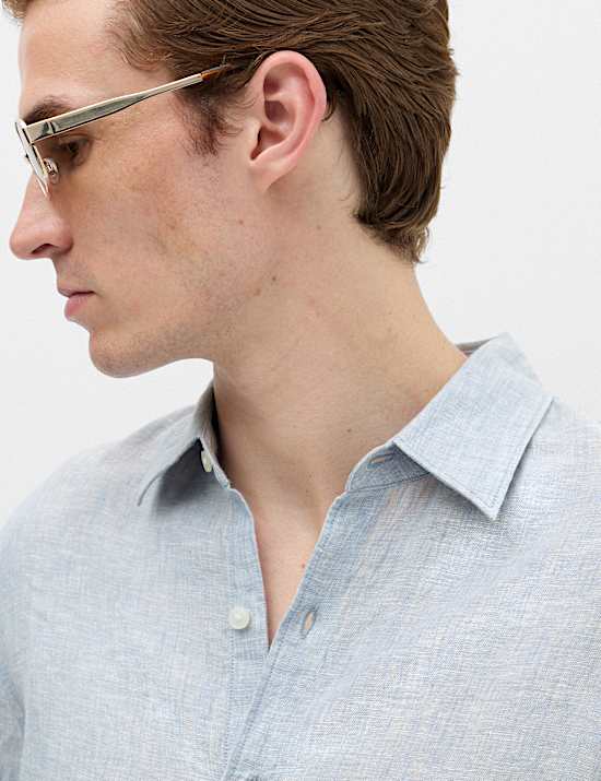 Slim Fit Pure Linen Shirt