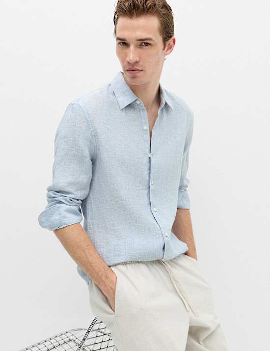 Slim Fit Pure Linen Shirt