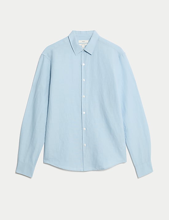 Hemd aus Baumwoll-Leinen-Mischgewebe