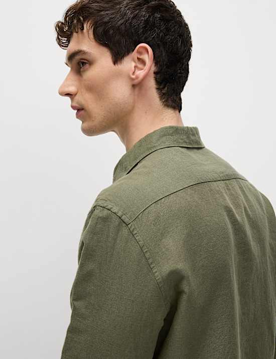 Cotton Linen Blend Shirt