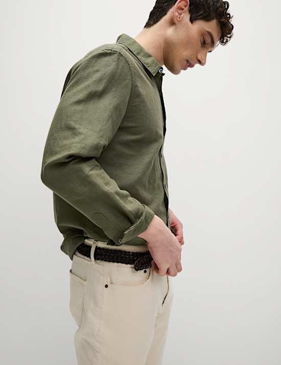 Cotton Linen Blend Shirt