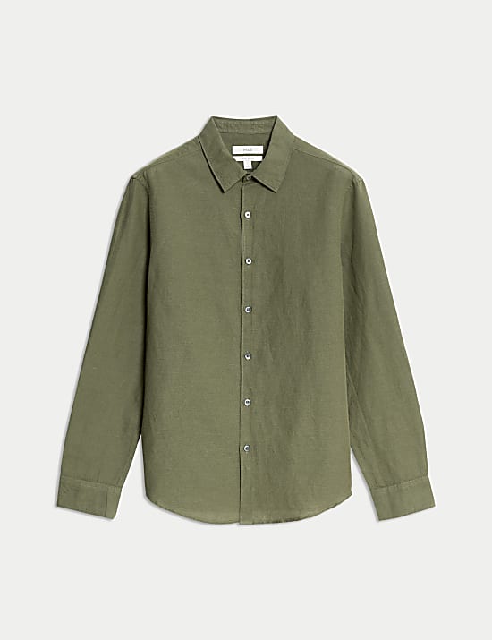 Cotton Linen Blend Shirt