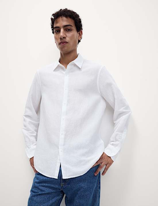 Cotton Linen Blend Shirt