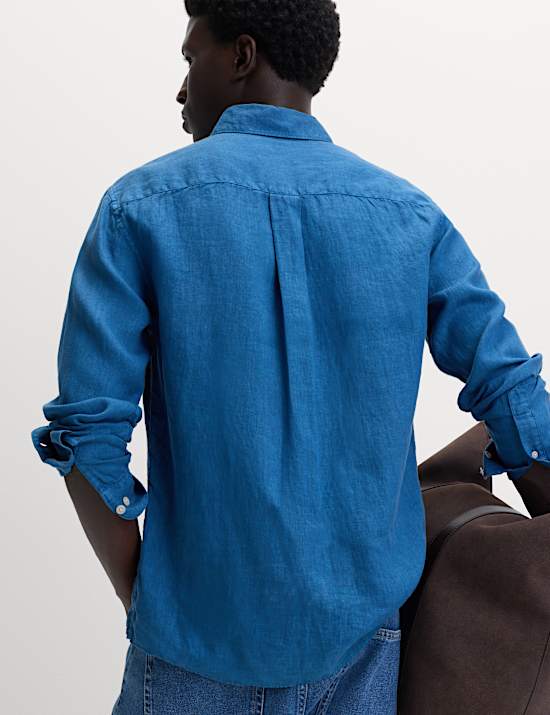 Pure Linen Garment Dye Shirt