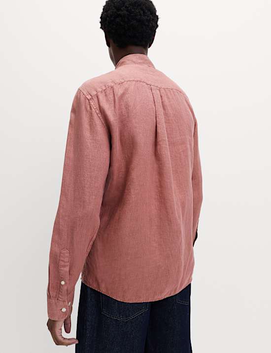 חולצה מפשתן טהור בצביעת גרמנט