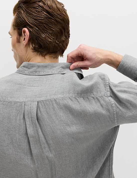 Pure Linen Garment Dye Shirt