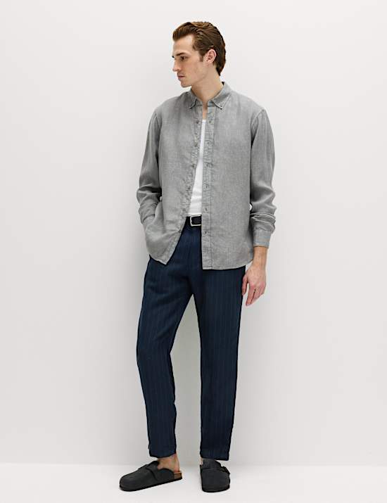 Pure Linen Garment Dye Shirt