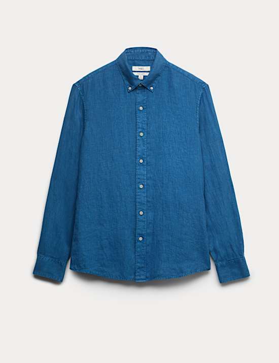 Schmal geschnittenes Hemd aus reinem Leinen