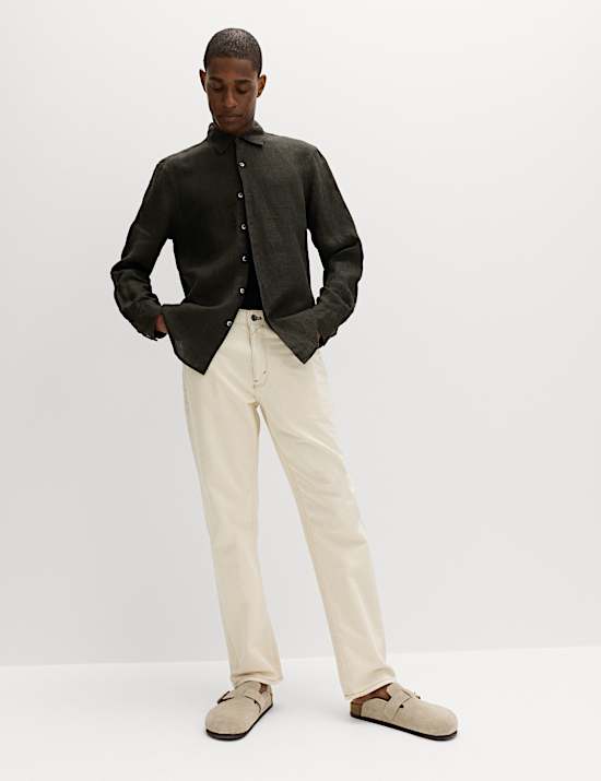 Pure Linen Check Shirt