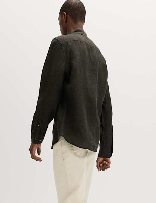 Pure Linen Check Shirt