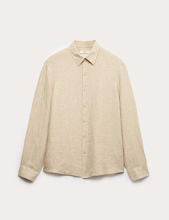 Pure Linen Check Shirt