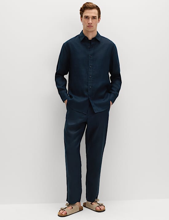 Relaxed Fit Pure Linen Shirt
