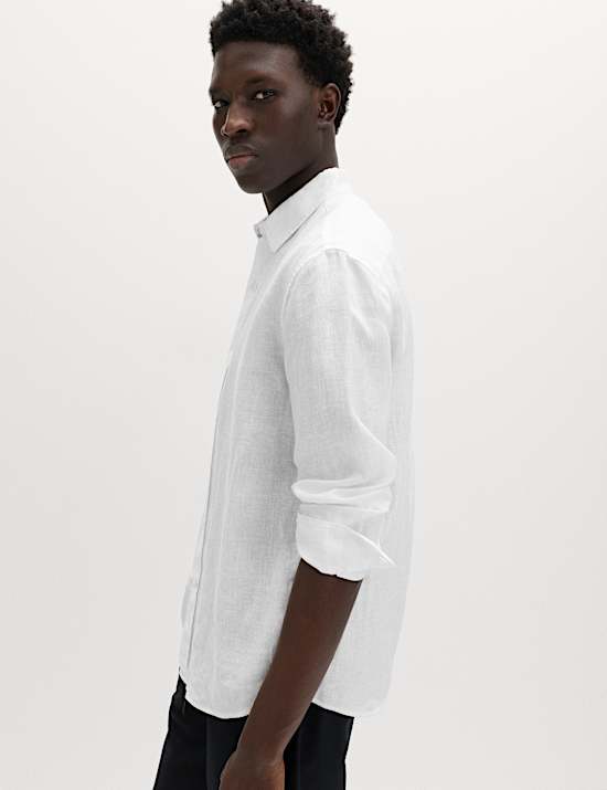 Relaxed Fit Pure Linen Shirt
