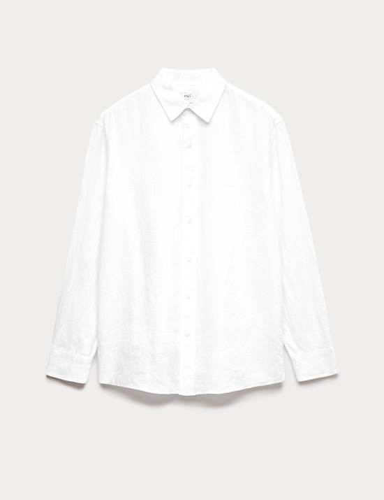 Relaxed Fit Pure Linen Shirt