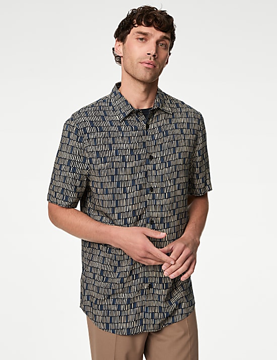 Geometric Print Shirt