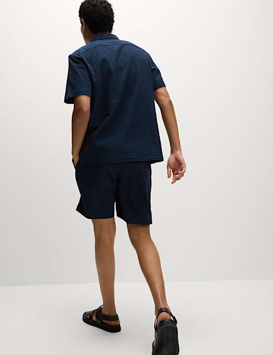 Cotton Rich Textured Check Shirt