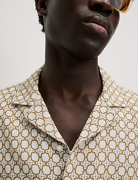 Cotton Rich Jacquard Shirt