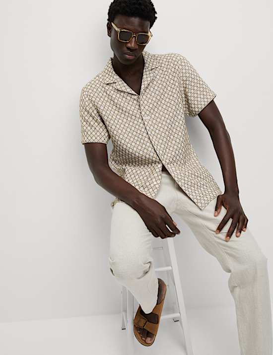 Cotton Rich Jacquard Shirt