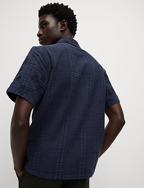 Pure Cotton Seersucker Shirt