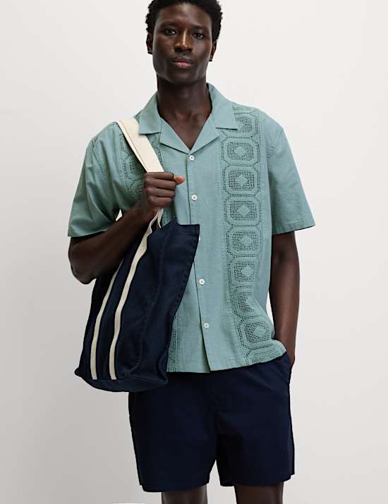 Relaxed Fit Cotton Rich Textured Shirt