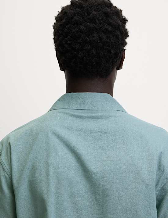 Relaxed Fit Cotton Rich Textured Shirt