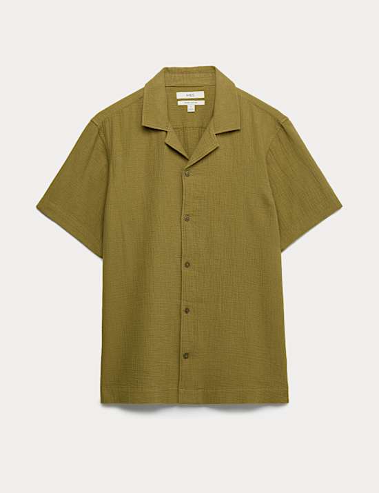 Pure Cotton Textured Shirt