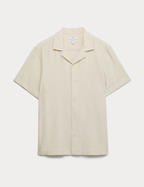 Pure Cotton Textured Shirt