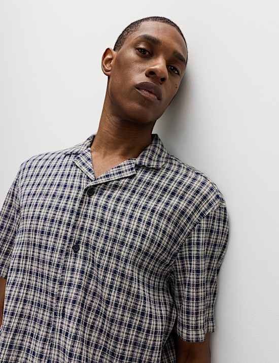 Pure Cotton Checked Shirt