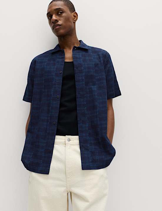 Gemakkelijk te strijken regular-fit overhemd van zuiver katoen