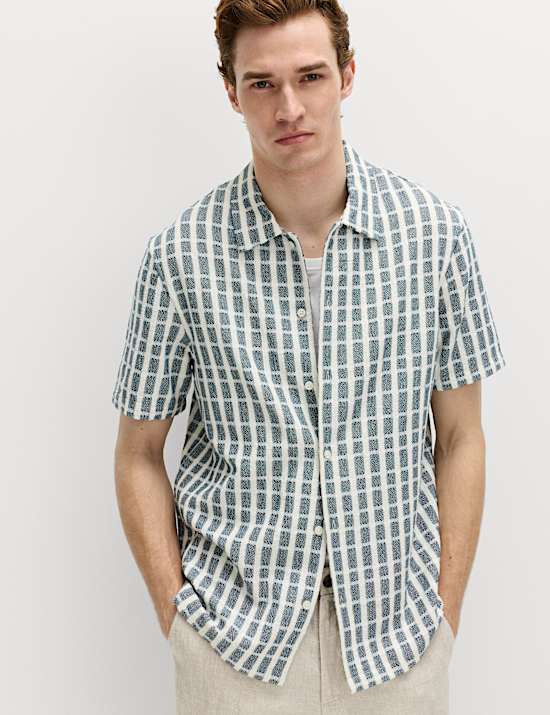 Regular Fit Pure Cotton Short Sleeve Shirt