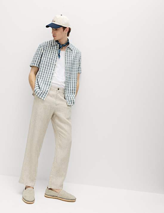 Regular Fit Pure Cotton Short Sleeve Shirt