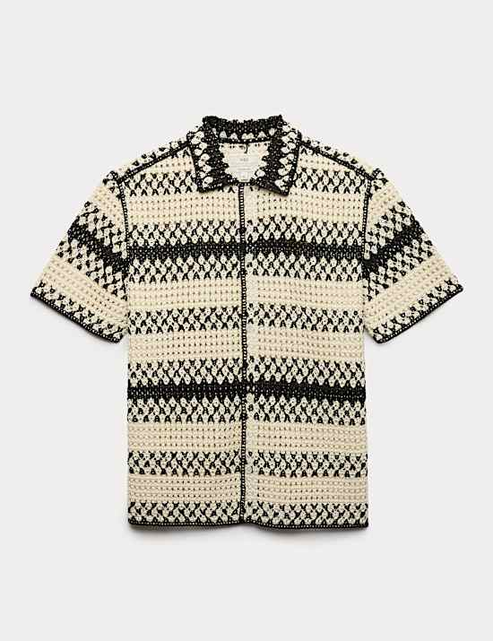 Polo en maille coupe d&eacute;contract&eacute;e