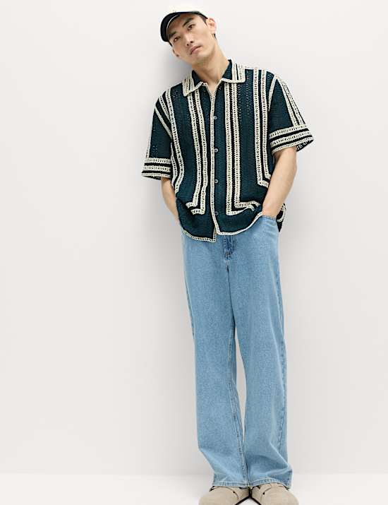 Regular Fit Knitted Short Sleeve Shirt