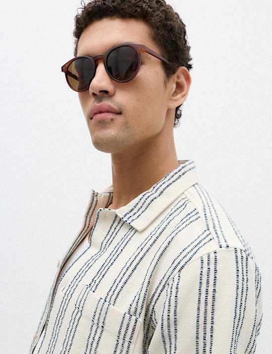Pure Cotton Textured Short Sleeve Shirt