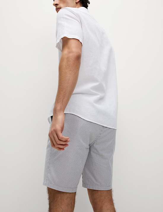 Linen Cotton Short Sleeve Shirt