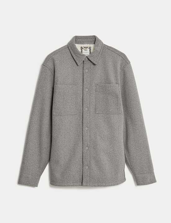 Jaket-Kemeja Borg Lined