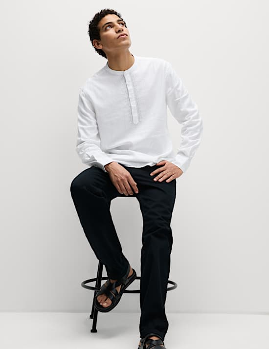 Easy Iron Linen Rich Embroidered Kurta