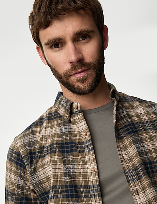 Chemise en flanelle 100&nbsp;% coton