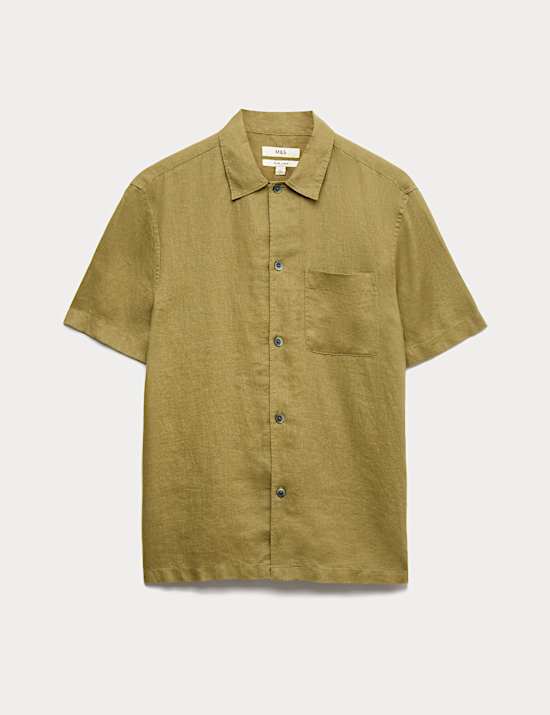 Pure Linen Short Sleeve Shirt