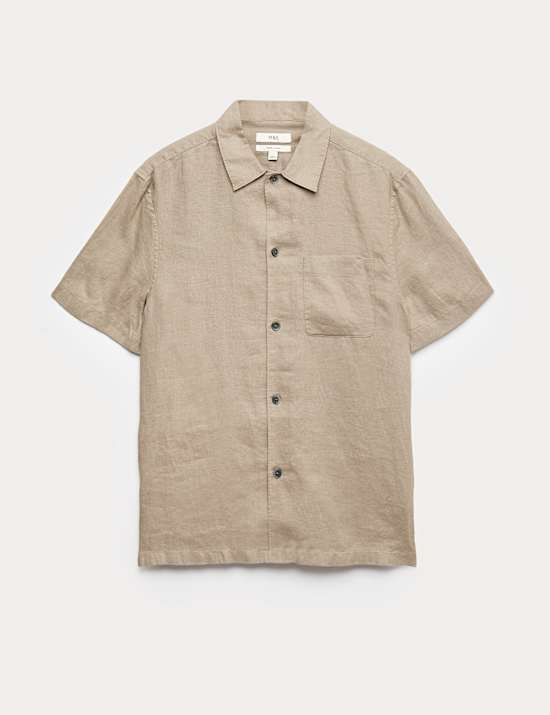 Pure Linen Short Sleeve Shirt