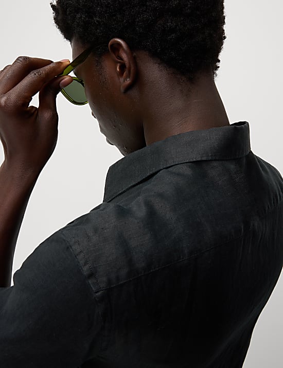 Schmal geschnittenes Hemd aus reinem Leinen